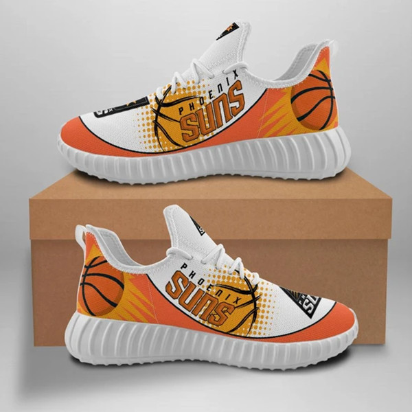 Women's Phoenix Suns Mesh Knit Sneakers/Shoes 002
